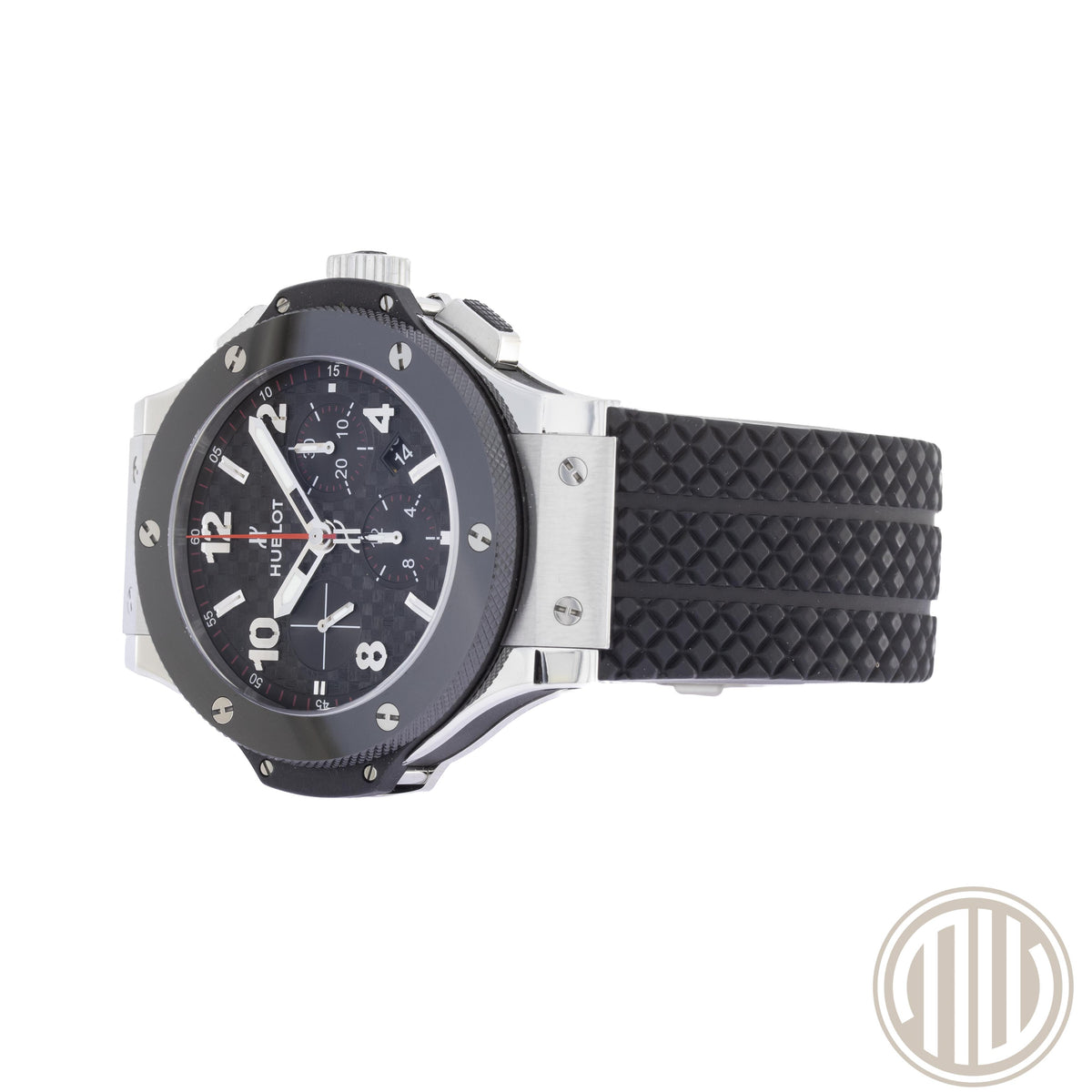 Hublot Big Bang 44 mm Chronograph Carbon Dial | Rubber-Strap | Steel-Ceramic | Box and Papers | 2020