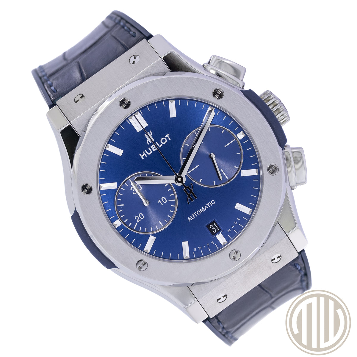 Hublot Classic Fusion Chronograph Blue Chronograph Steel | Blue Dial | Box and Papers | 2018