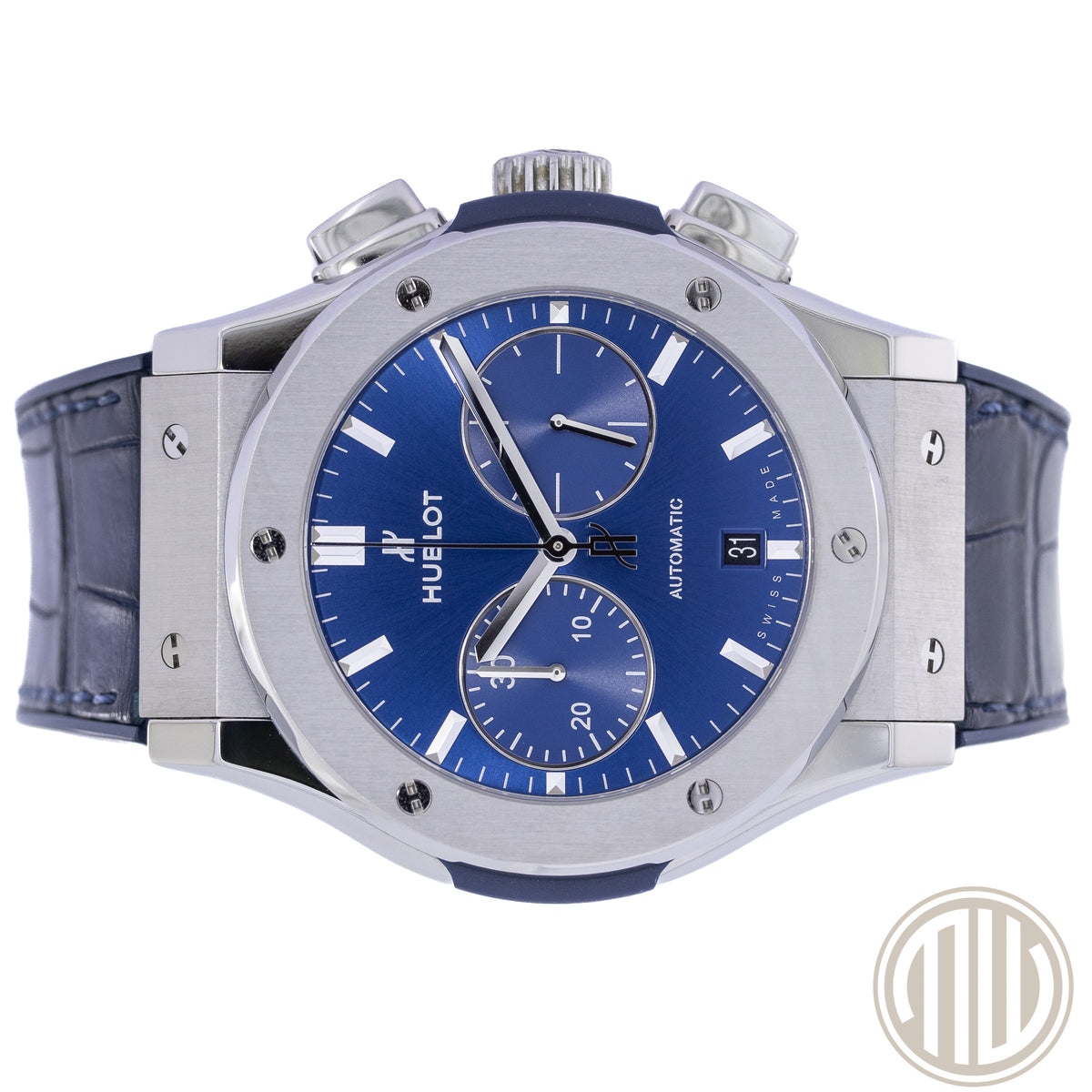 Hublot Classic Fusion Chronograph Blue Chronograph Steel | Blue Dial | Box and Papers | 2018