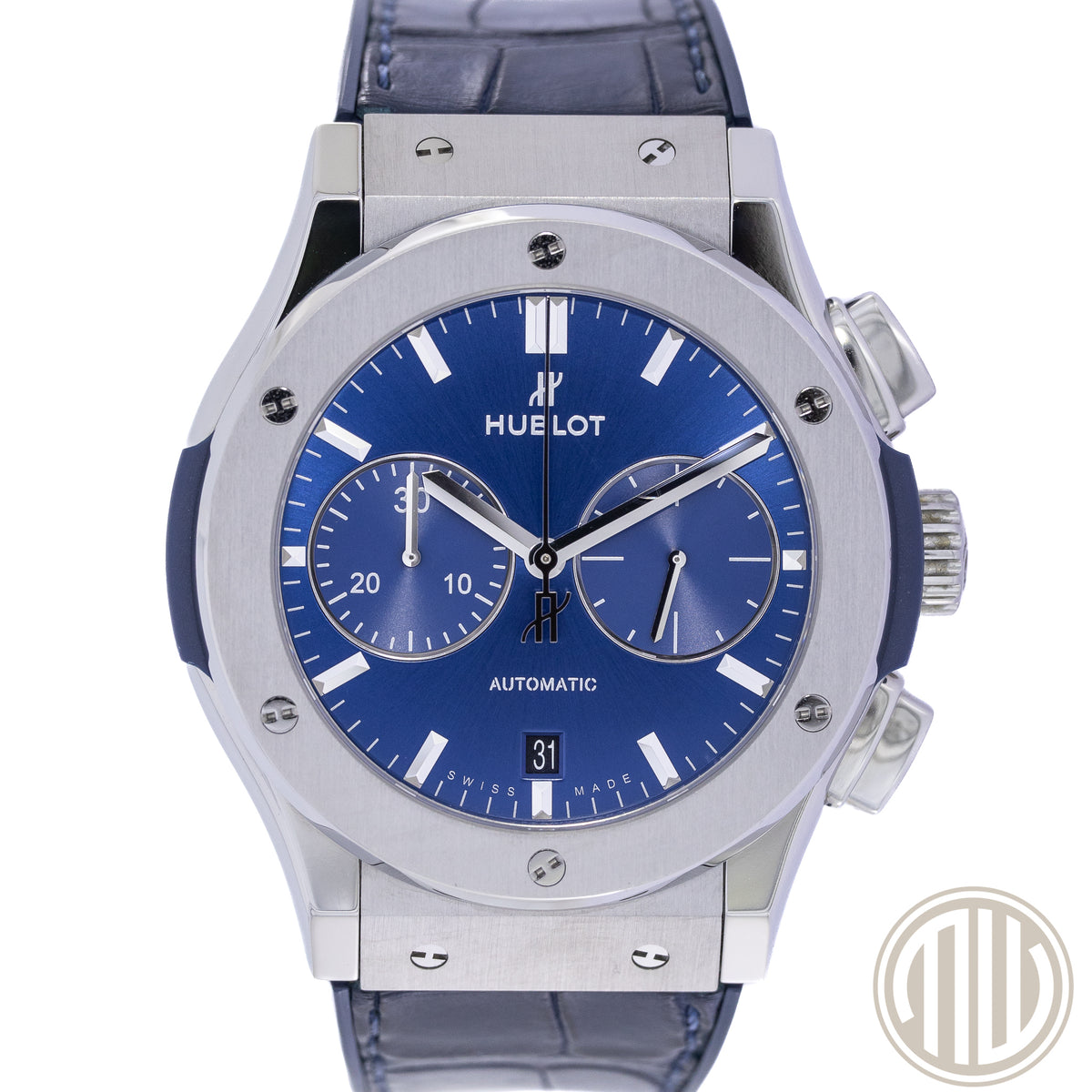Hublot Classic Fusion Chronograph Blue Chronograph Steel | Blue Dial | Box and Papers | 2018