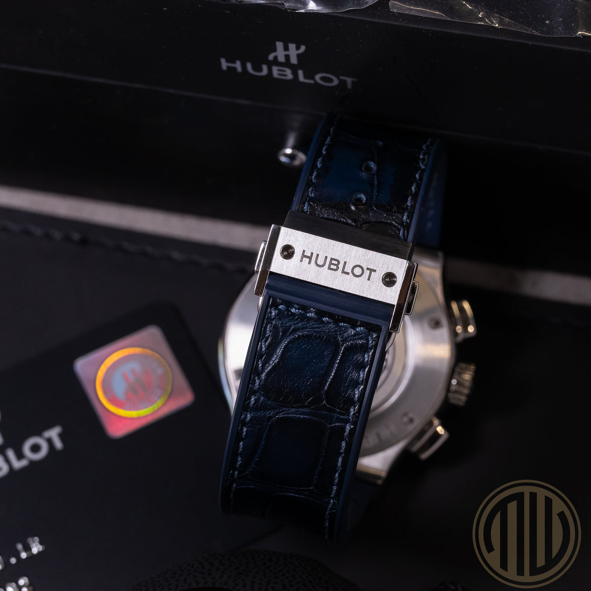 Hublot Classic Fusion Chronograph Blue Chronograph Steel | Blue Dial | Box and Papers | 2018