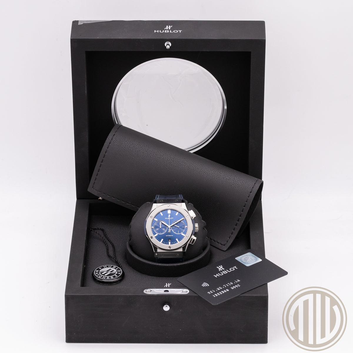 Hublot Classic Fusion Chronograph Blue Chronograph Steel | Blue Dial | Box and Papers | 2018