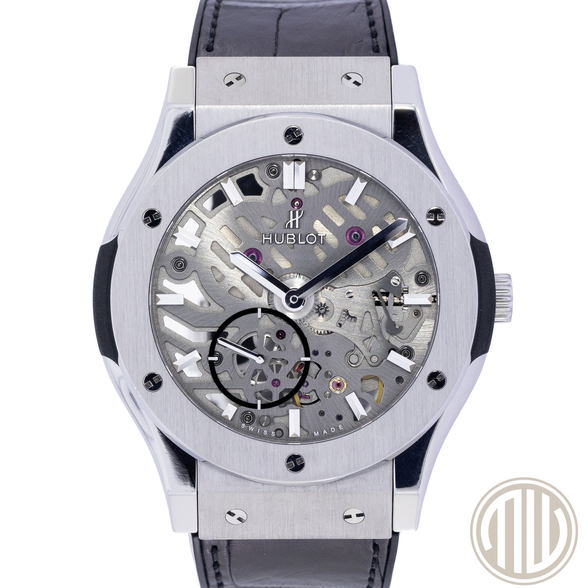 Hublot Classic Fusion Ultra-Thin Titan | Skeleton | Box and Papers | 2018