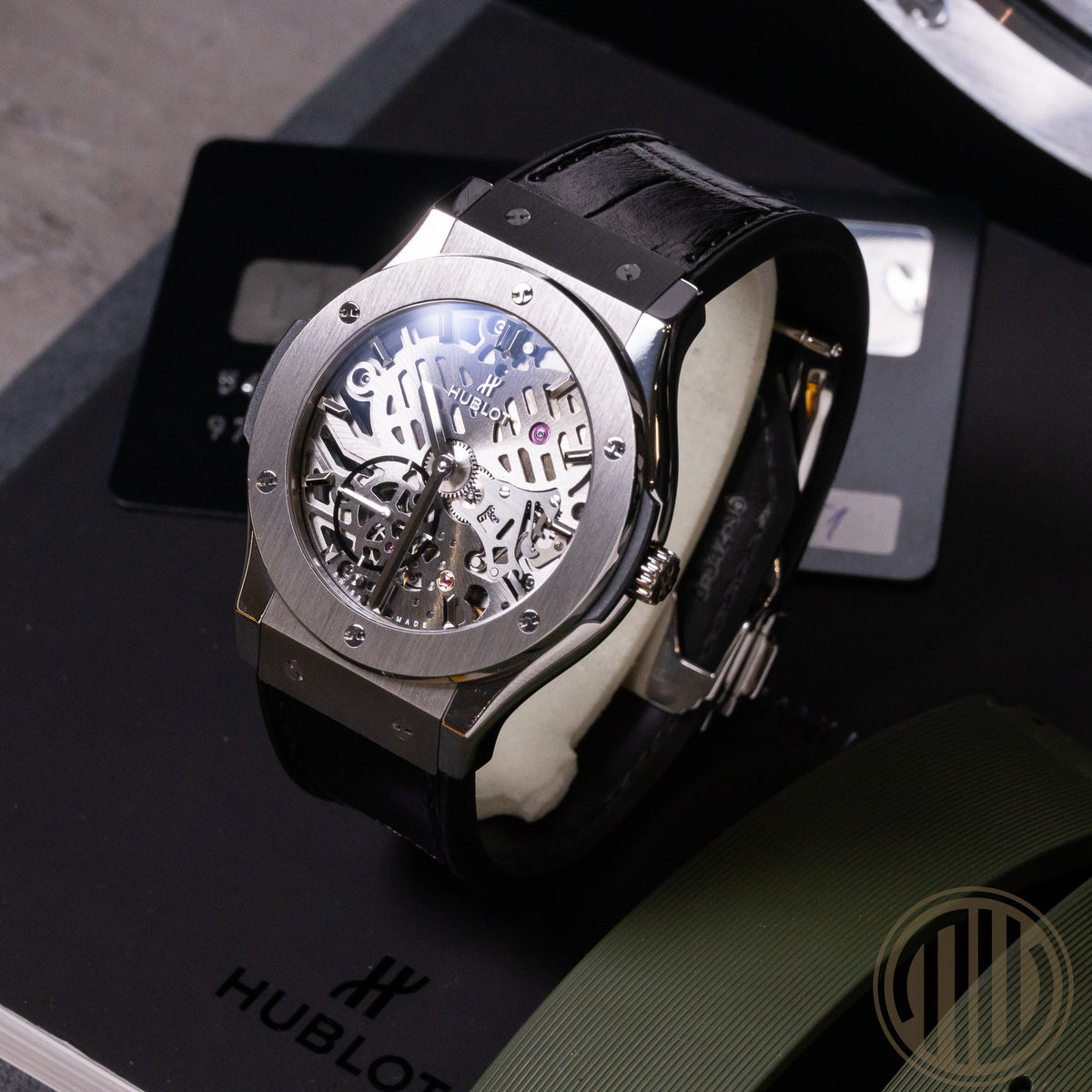 Hublot Classic Fusion Ultra-Thin Titan | Skeleton | Box and Papers | 2018