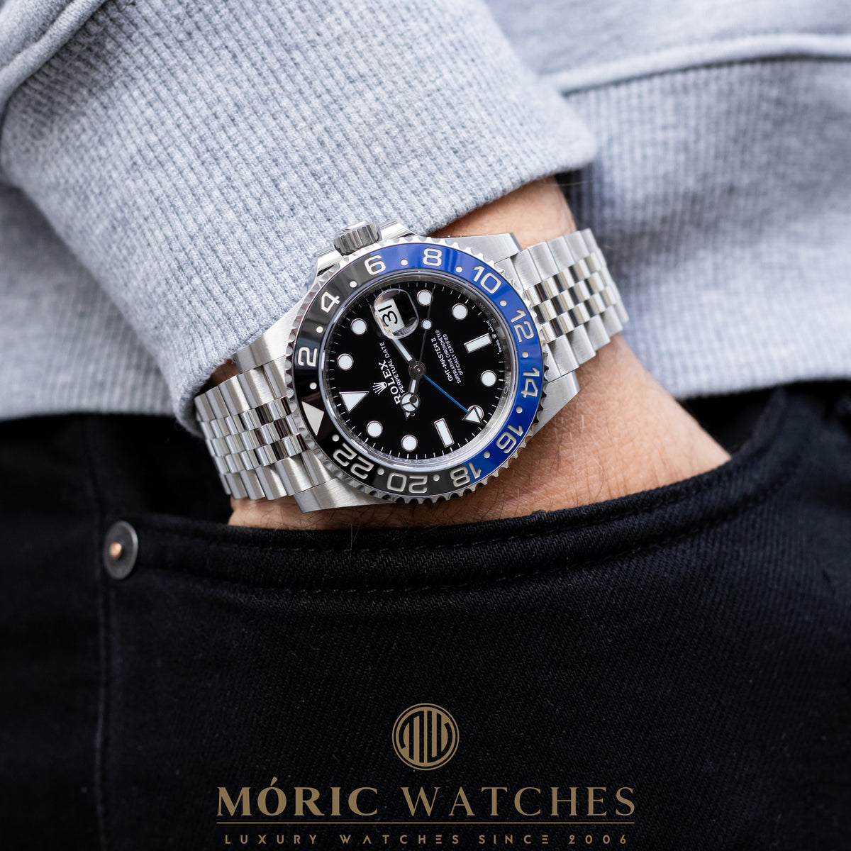 Rolex GMT-Master II Batgirl | Jubilee | LC100 | Box and Papers | 2019