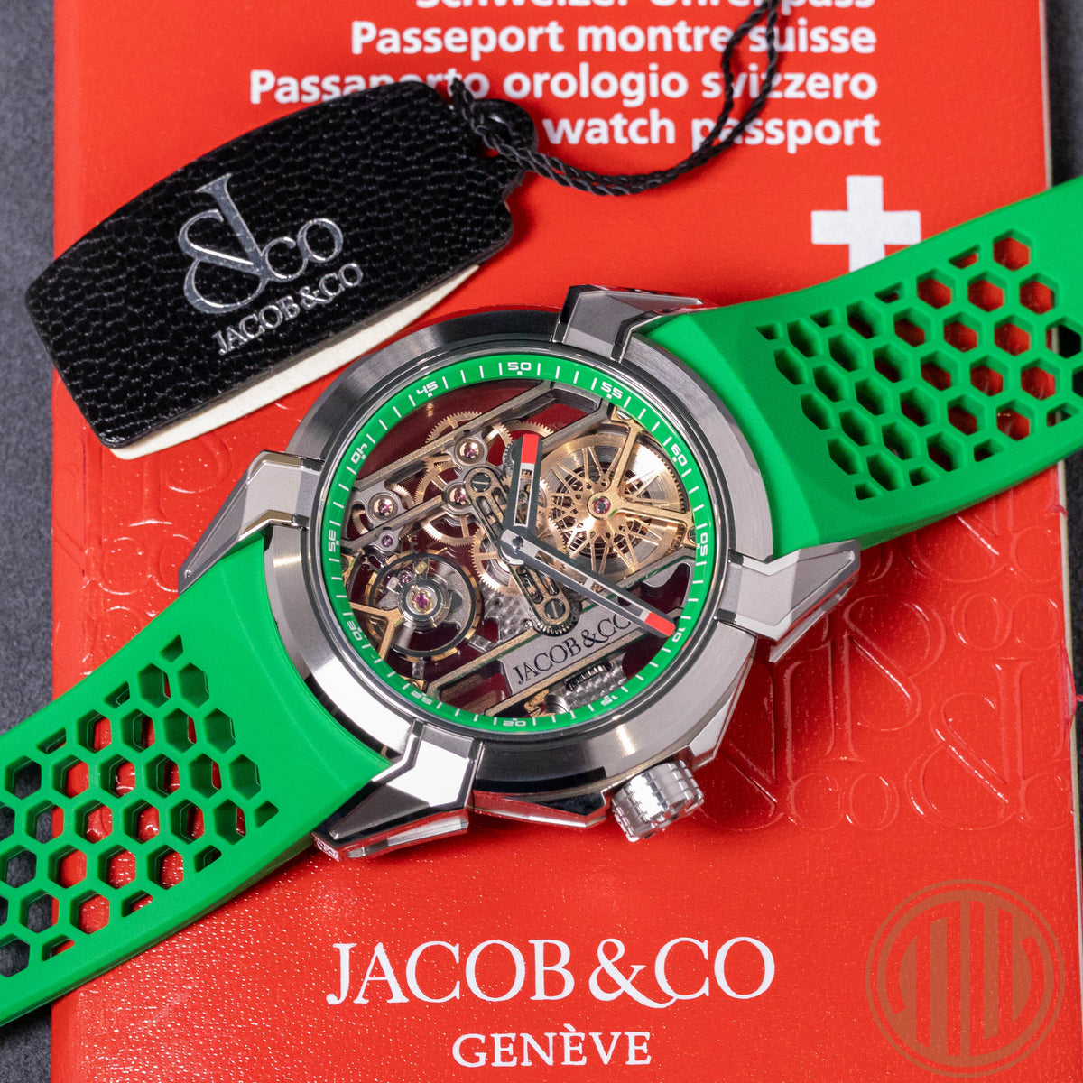 Jacob & Co. Epic X New | Skeleton | Titanium | Green | Box and Papers | 2026