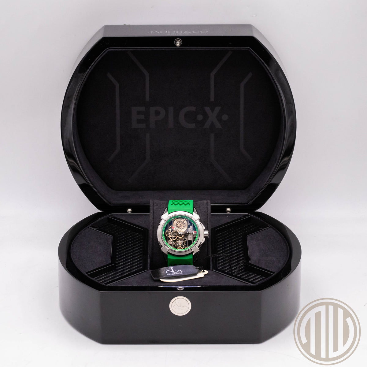 Jacob & Co. Epic X New | Skeleton | Titanium | Green | Box and Papers | 2026
