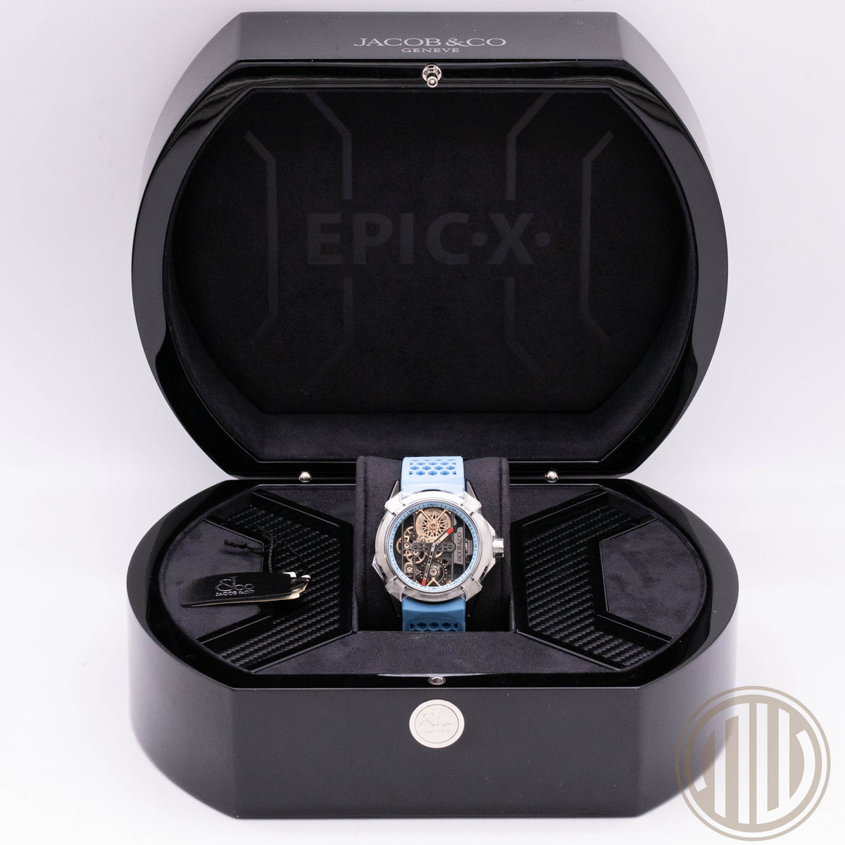 Jacob & Co. Epic X Blue New | Titanium | Blue | Skeleton | Box and Papers | 2026