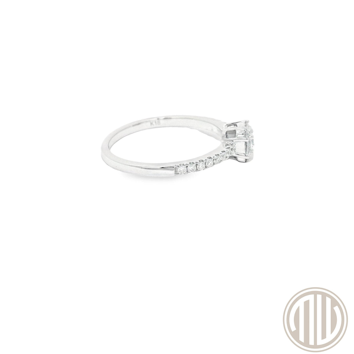 Diamant Ring 750 Weißgold 0.36ct