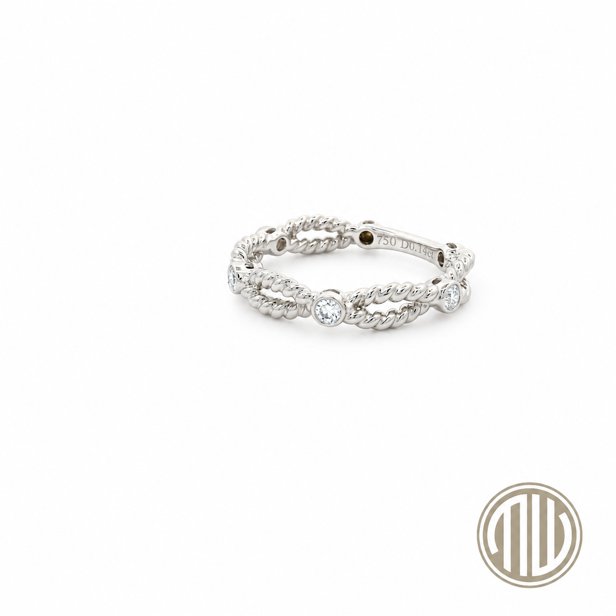 Brilliant Ring Kordell 750 Weißgold 0.14ct