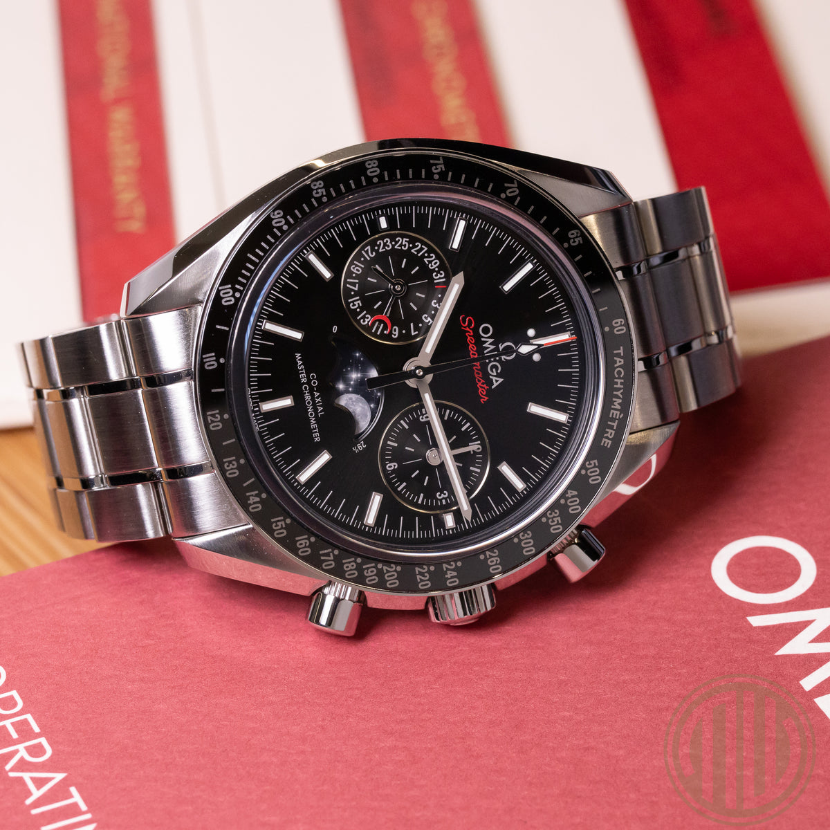 Omega Speedmaster Moonphase Moonwatch Moonphase Stainless-Steel | Box and Papers | 2024