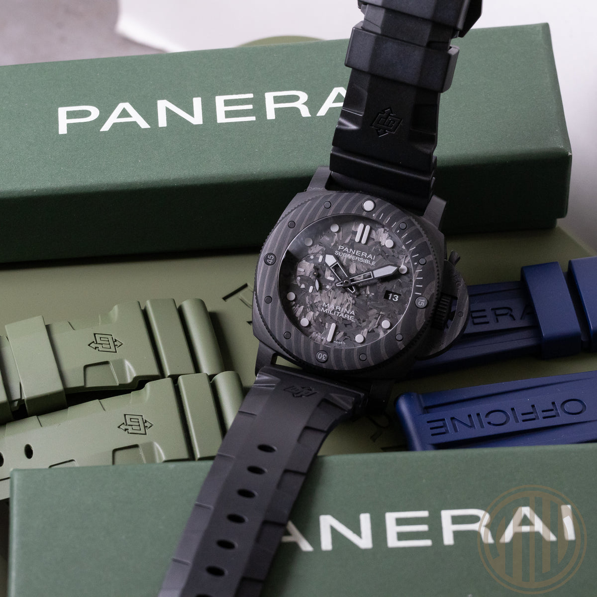 Panerai Luminor Submersible Marina Militare Carbotech | Orig. Invoice | Carbon Dial | Fullset | 2022