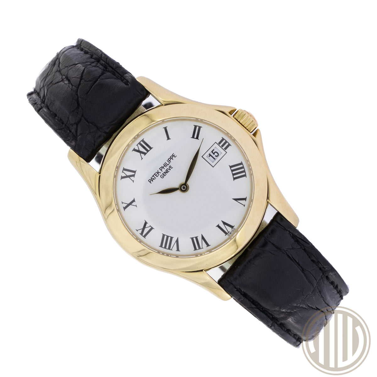 Patek Philippe Calatrava 18ct Yellowgold | White Romand Dial | with Extract