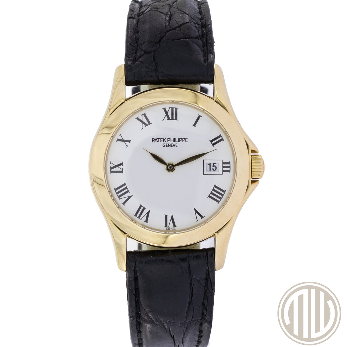 Patek Philippe Calatrava 18ct Yellowgold | White Romand Dial | with Extract