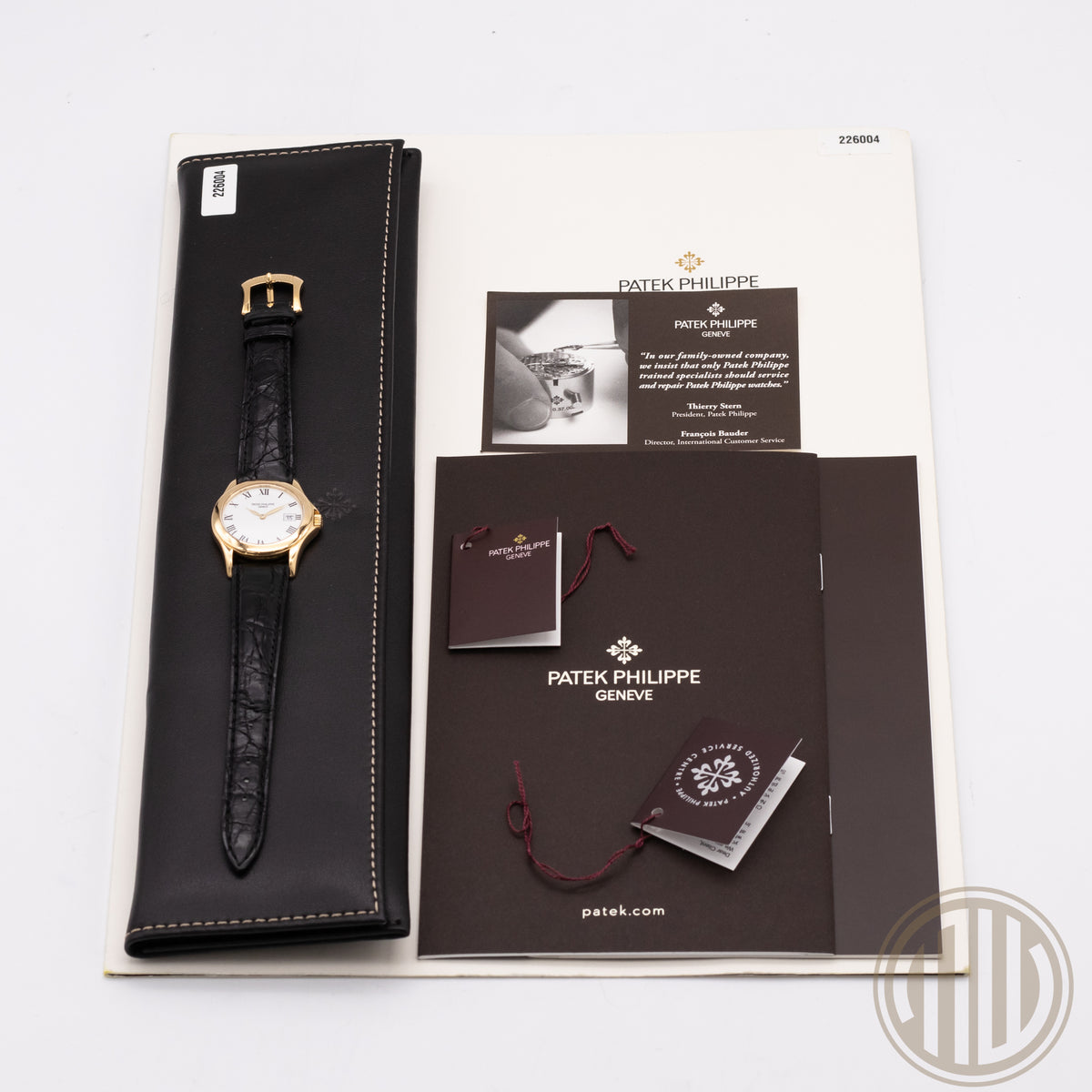 Patek Philippe Calatrava 18ct Yellowgold | White Romand Dial | with Extract