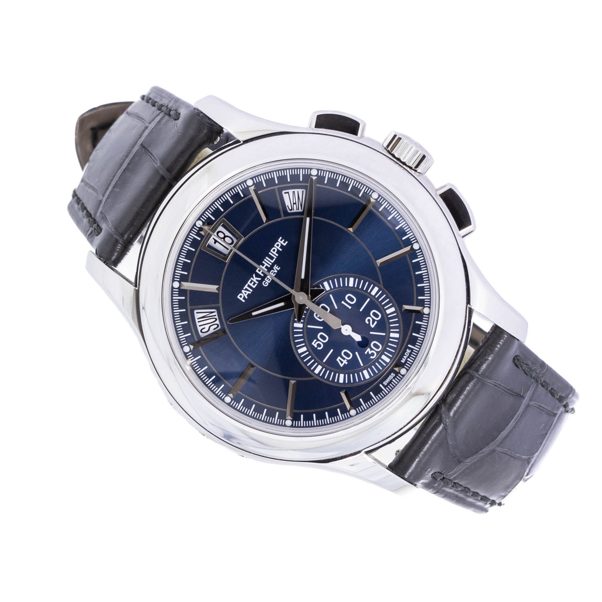 Patek Philippe Annual Calendar Chronograph Flyback | Blue Dial | Platinum | Box and Papers | 2021