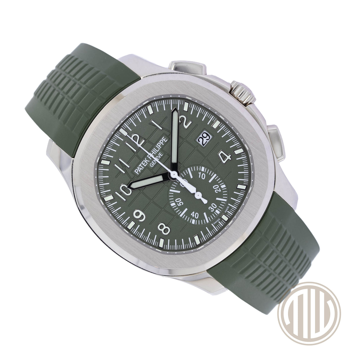 Patek Philippe Aquanaut Chronograph 18kt Whitegold | Khaki-Green | Box and Papers | 2024