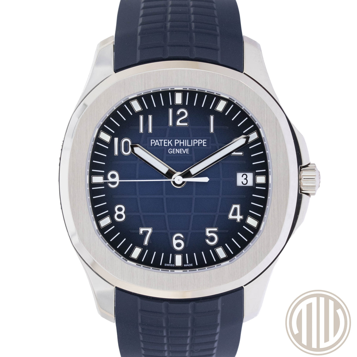 Patek Philippe Aquanaut Blue Dial | 18kt Whitegold | German Watch | Box and Papers