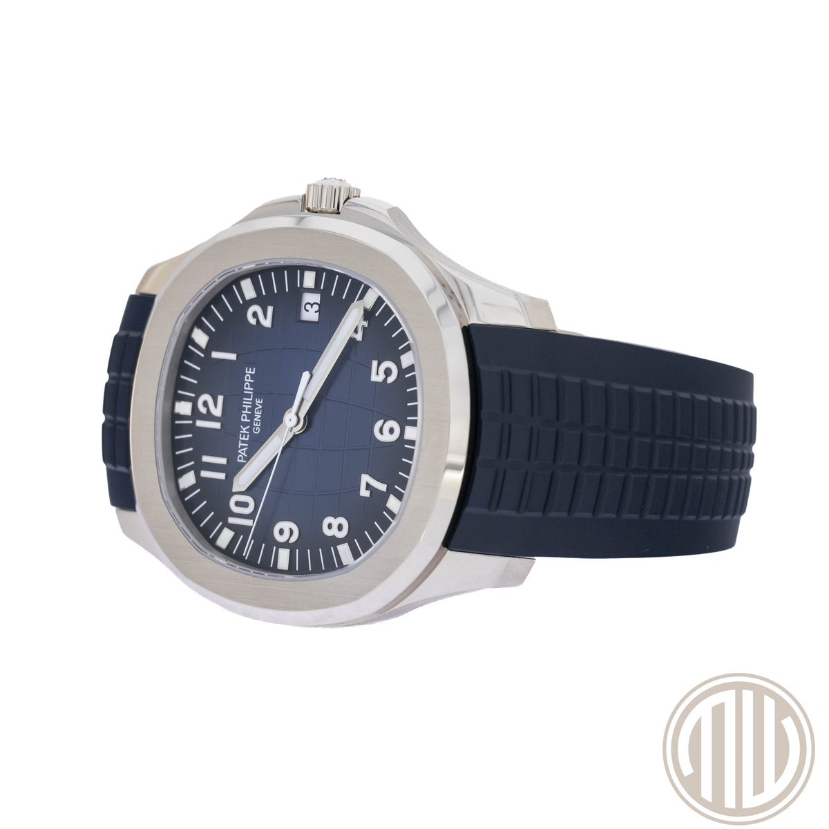 Patek Philippe Aquanaut Blue Dial | 18kt Whitegold | German Watch | Box and Papers
