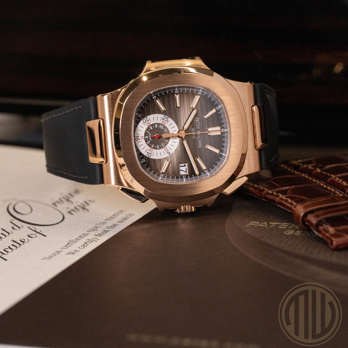 Patek Philippe Nautilus Chronograph | 18kt Roségold | Box and Papers | 2015 | 5980R