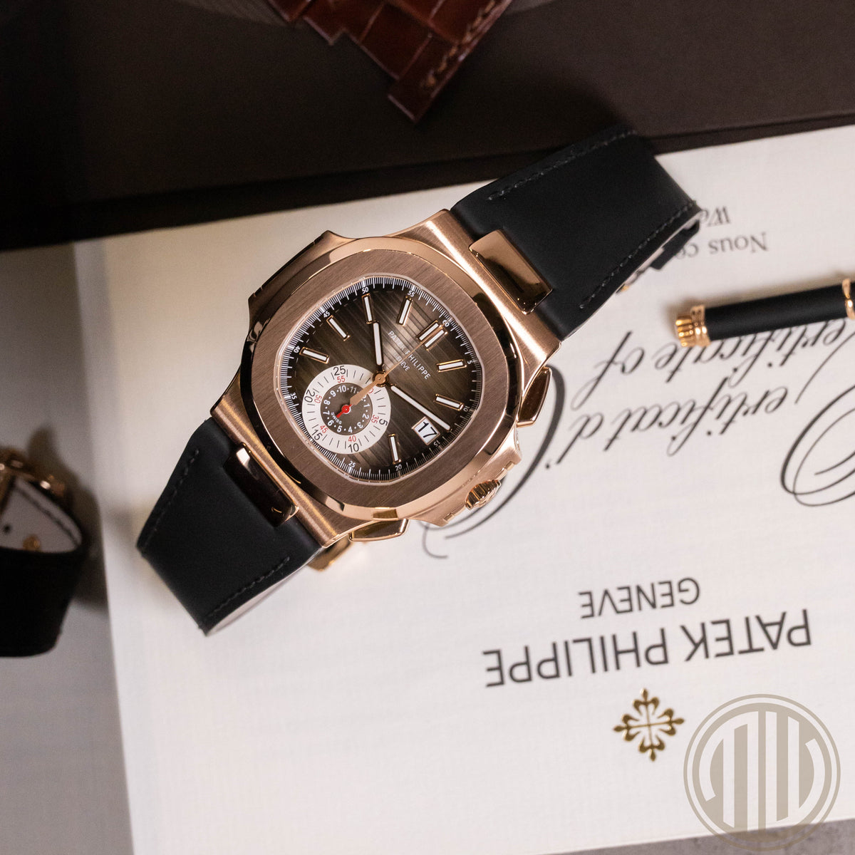 Patek Philippe Nautilus Chronograph | 18kt Roségold | Box and Papers | 2015 | 5980R