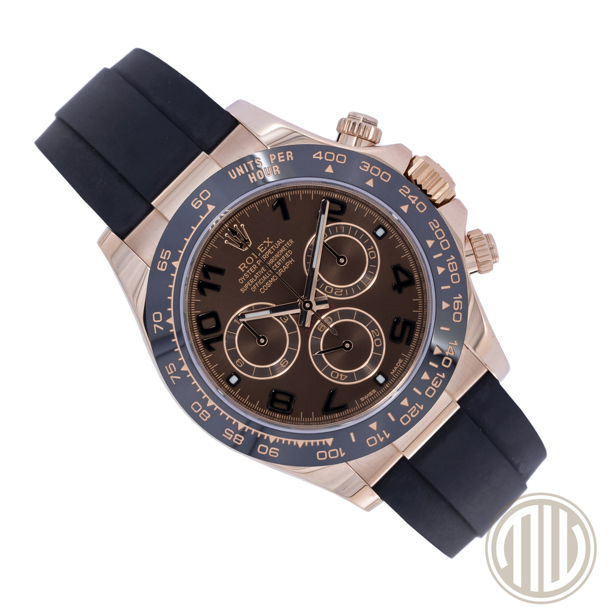 Rolex Daytona 18ct Everose | Chocolate Dial | Oysterflex | Box and Papers | 2017 | Ref:116515LN