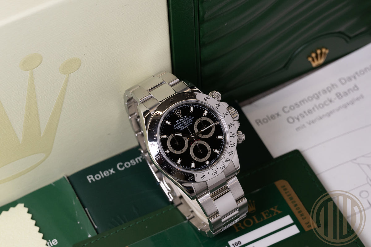 Rolex Daytona Black Dial | Lc 100 | Perfect Condition | Box and Papers