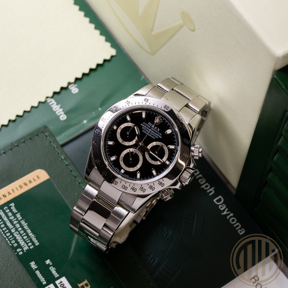 Rolex Daytona Black Dial | Lc 100 | Perfect Condition | Box and Papers