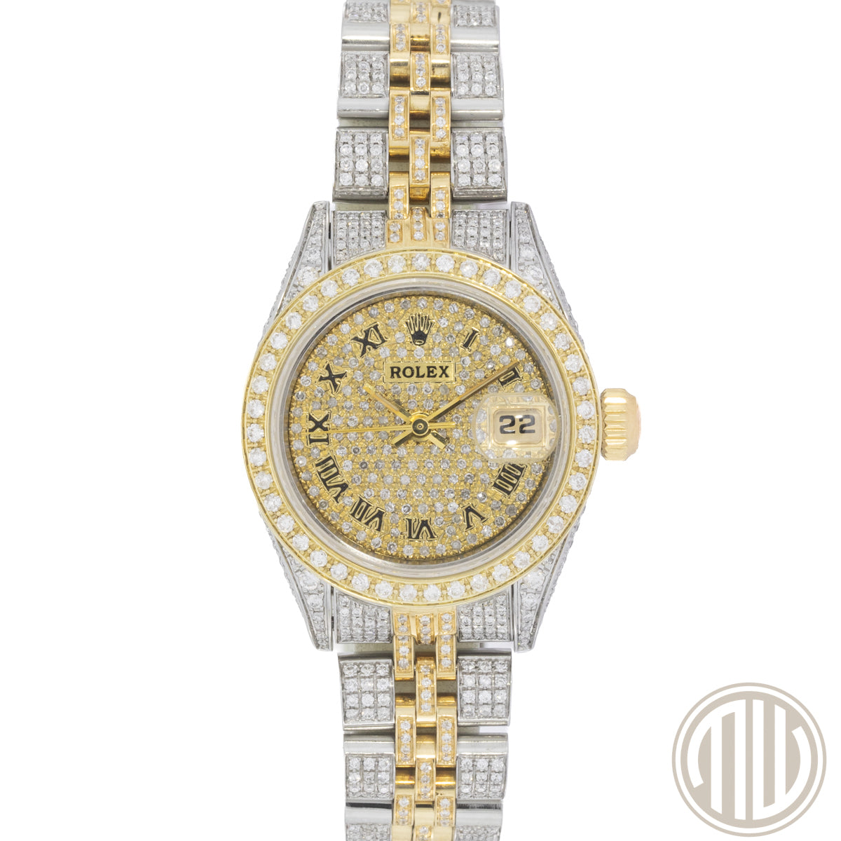 Rolex Lady Datejust | Two-Tone | Iced Out | W-Serie | w/Box