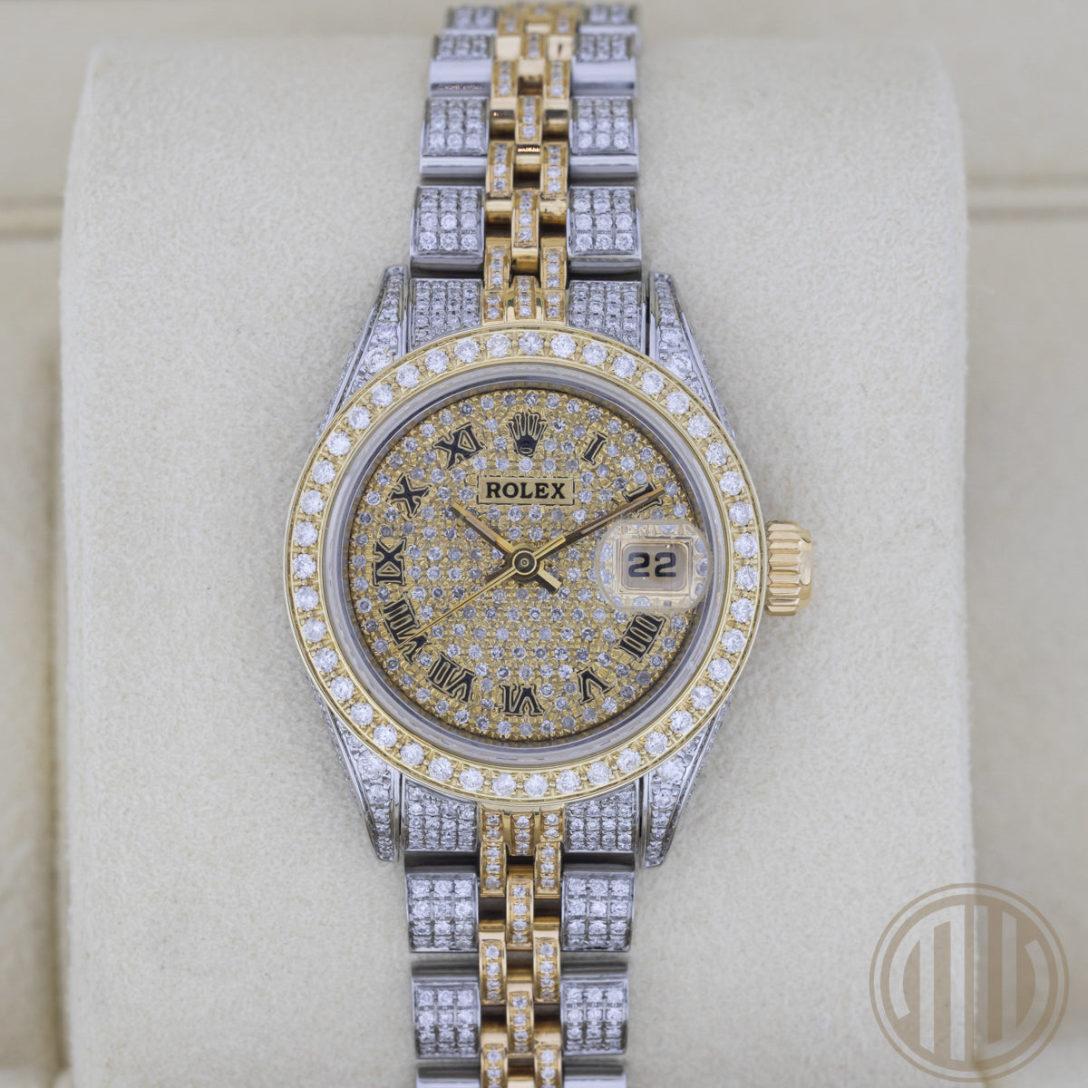 Rolex Lady Datejust | Two-Tone | Iced Out | W-Serie | w/Box