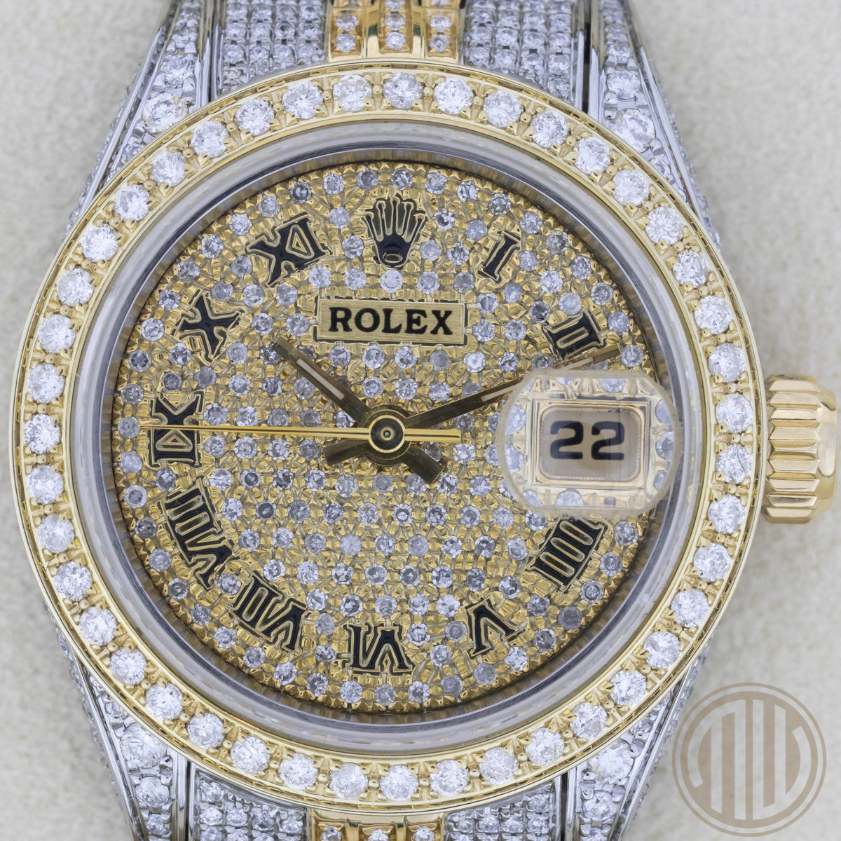 Rolex Lady Datejust | Two-Tone | Iced Out | W-Serie | w/Box