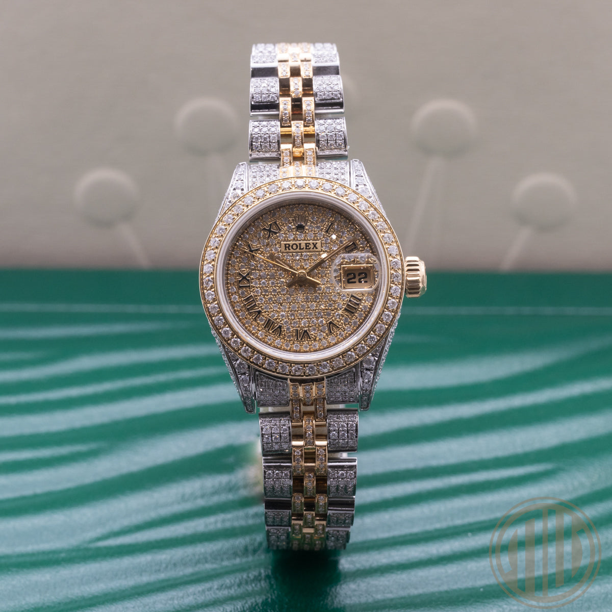 Rolex Lady Datejust | Two-Tone | Iced Out | W-Serie | w/Box