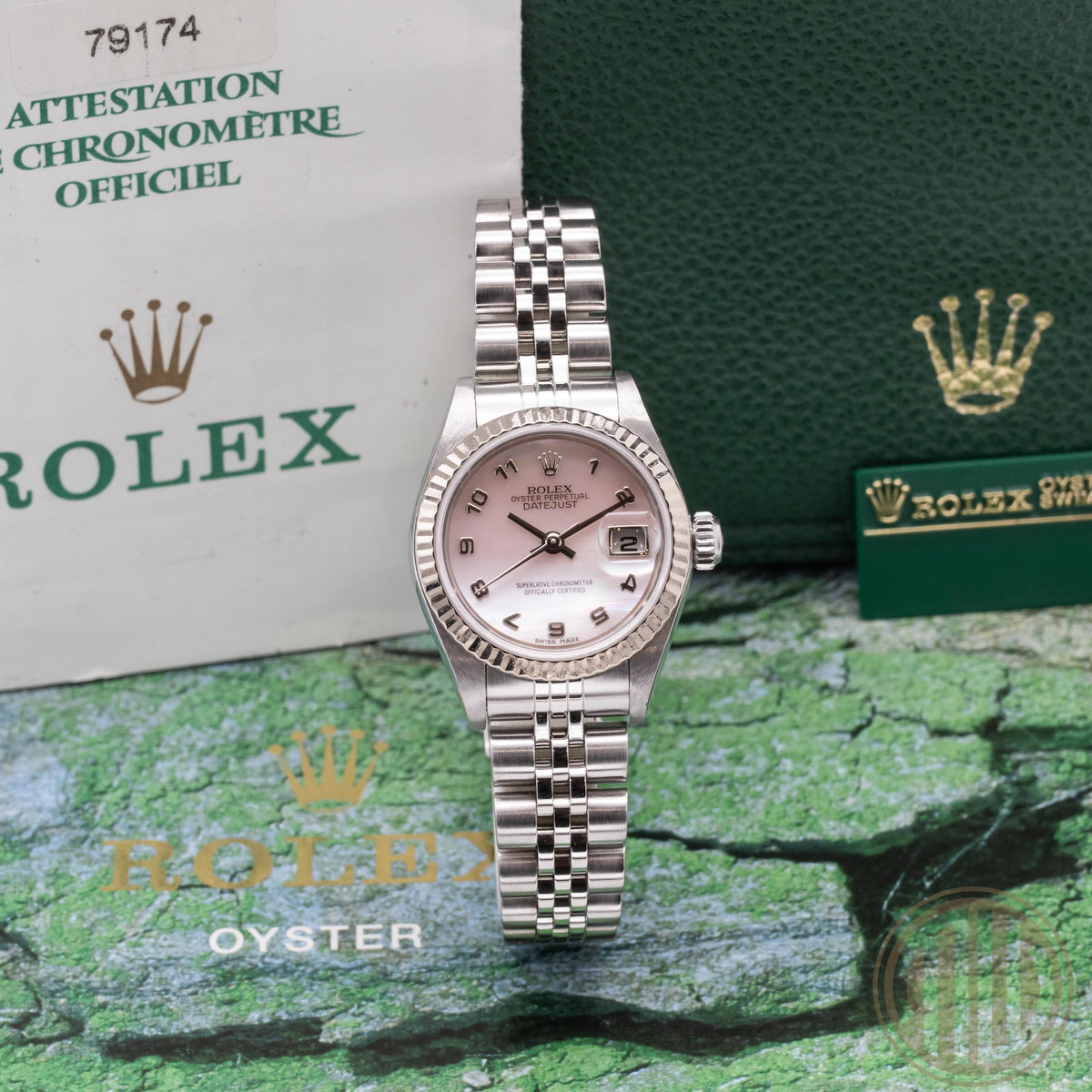 Rolex Lady-Datejust Steel | Perlmutt Dial | Box and Papers | 2000 | Ref: 79174