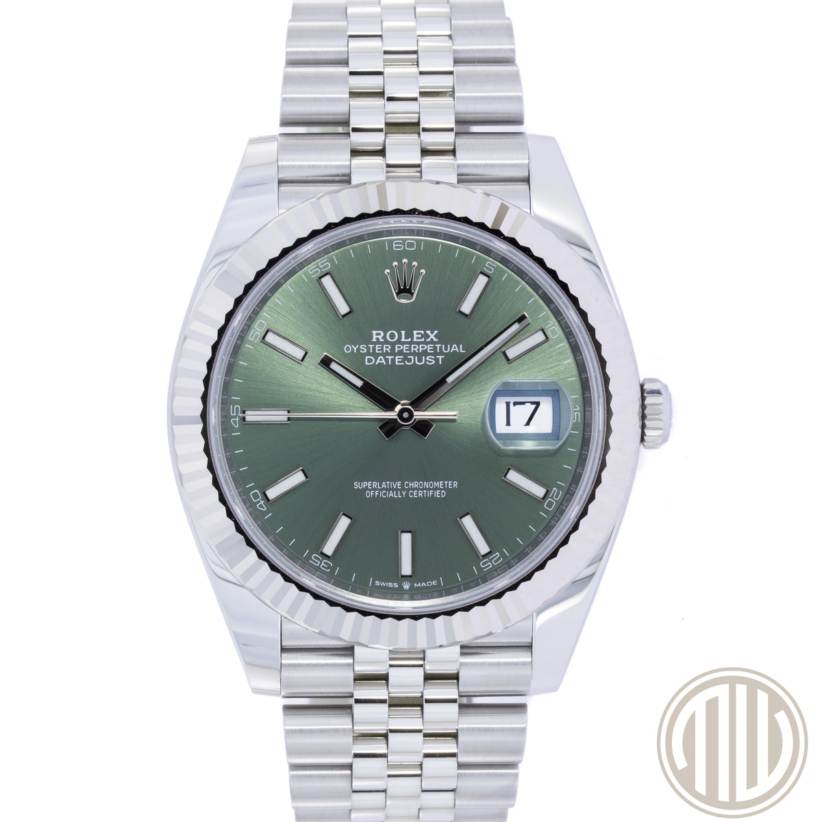 Rolex Datejust 41 Mint Green | New | Unworn | Box and Papers | 2022 | 126334