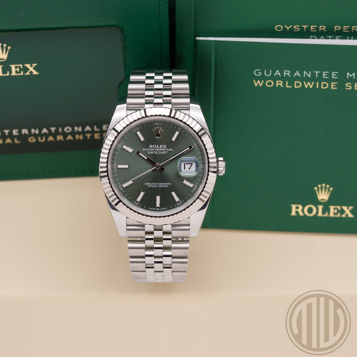 Rolex Datejust 41 Mint Green | New | Unworn | Box and Papers | 2022 | 126334