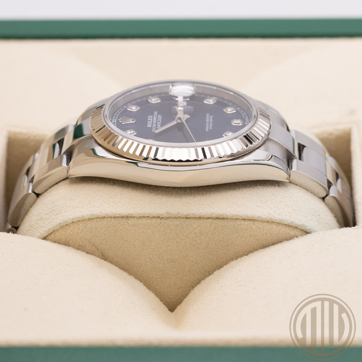 Rolex Datejust 41 Blue Diamond Dial | Fluted Bezel | Box and Papers | 2020 | 126334