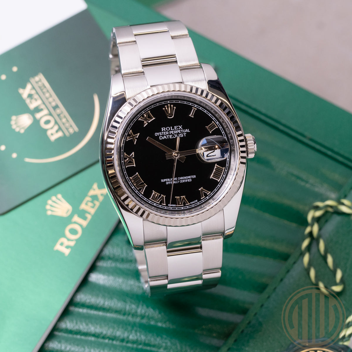 Rolex Datejust 36 Lc100 | New Rolex Service | Whitegold Bezel | Box and Papers | 2016 | 116234