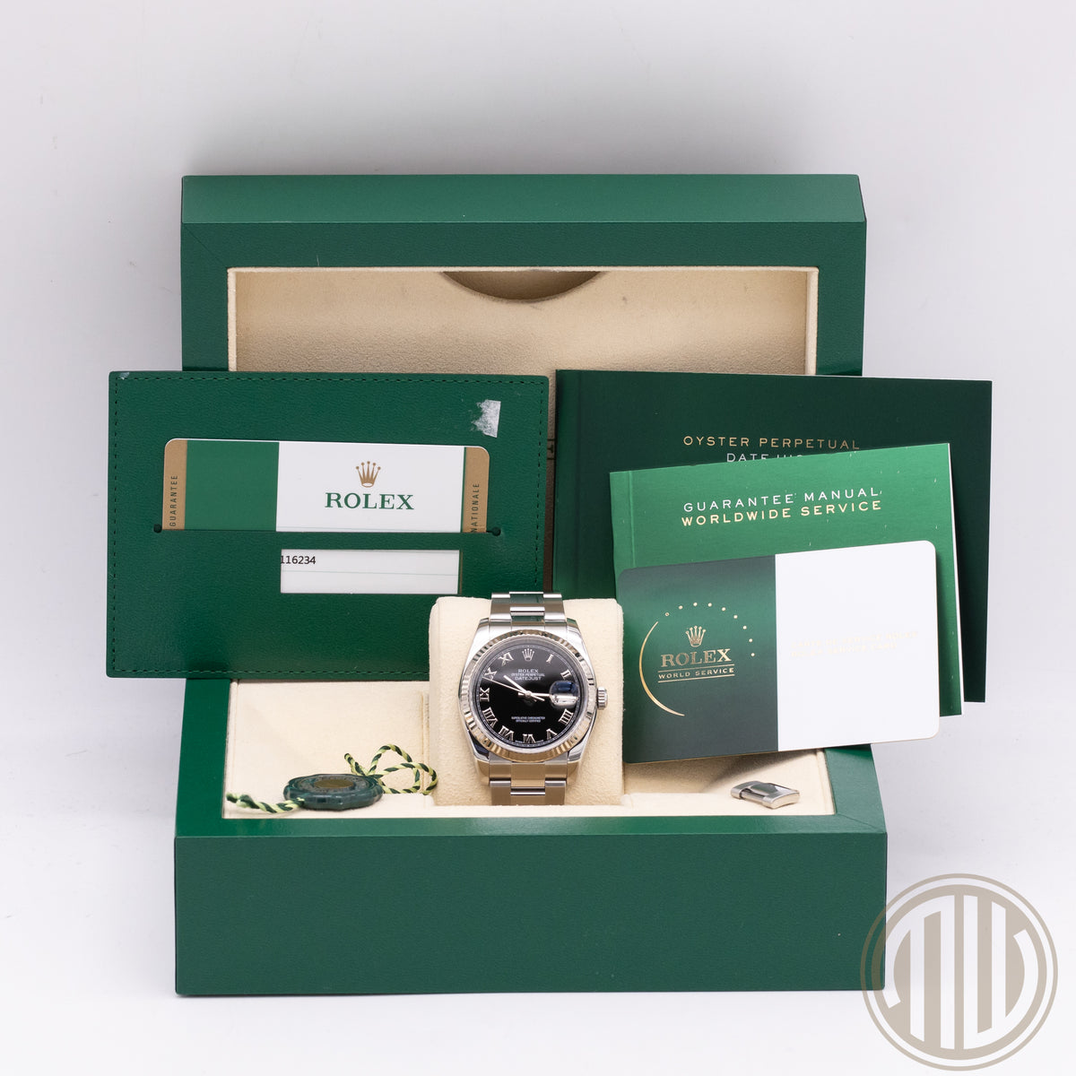 Rolex Datejust 36 Lc100 | New Rolex Service | Whitegold Bezel | Box and Papers | 2016 | 116234