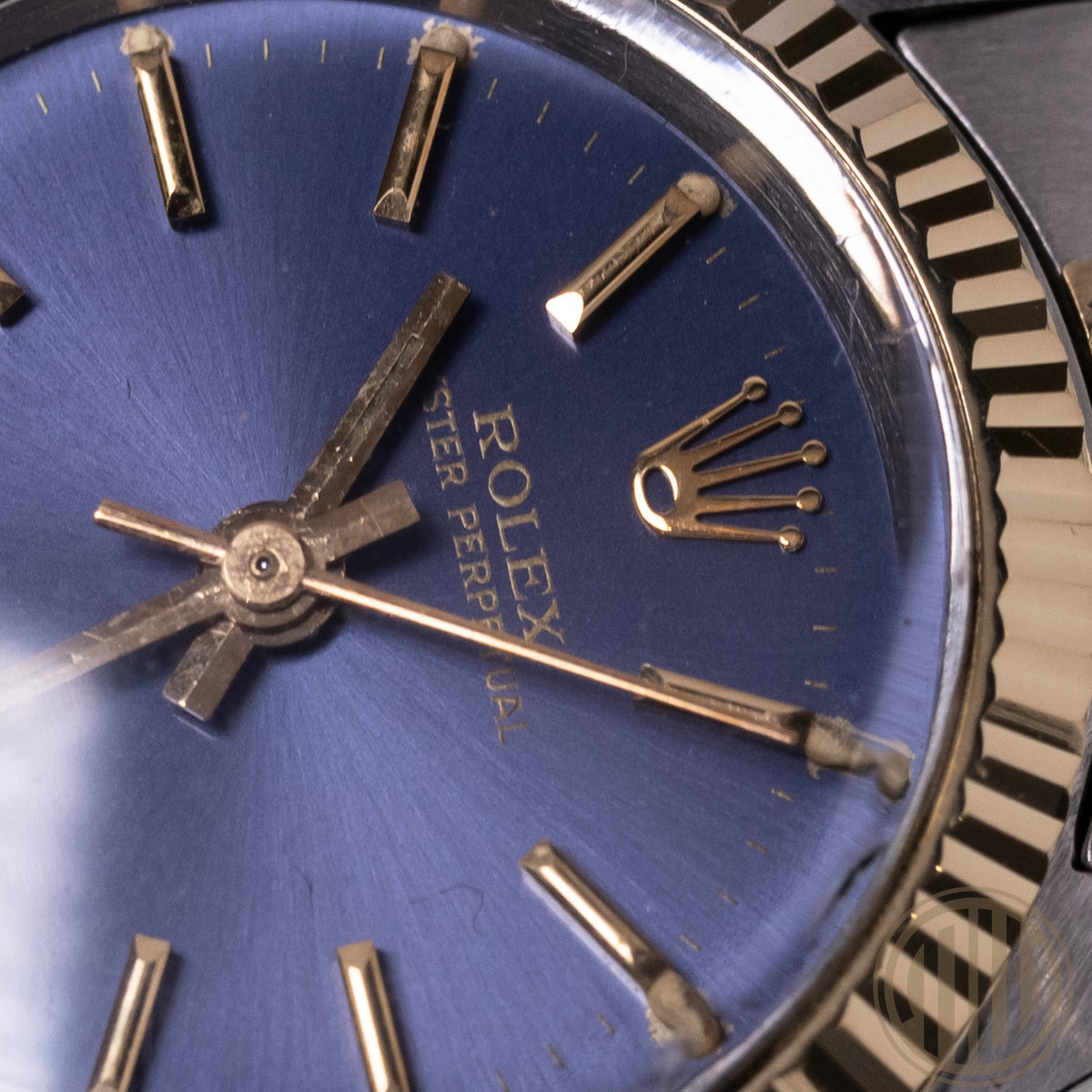 Rolex Oyster Perpetual | Lady | Lc100 | Bicolor | Blue Dial | Orig.Invoice | Box and Papers | 1979