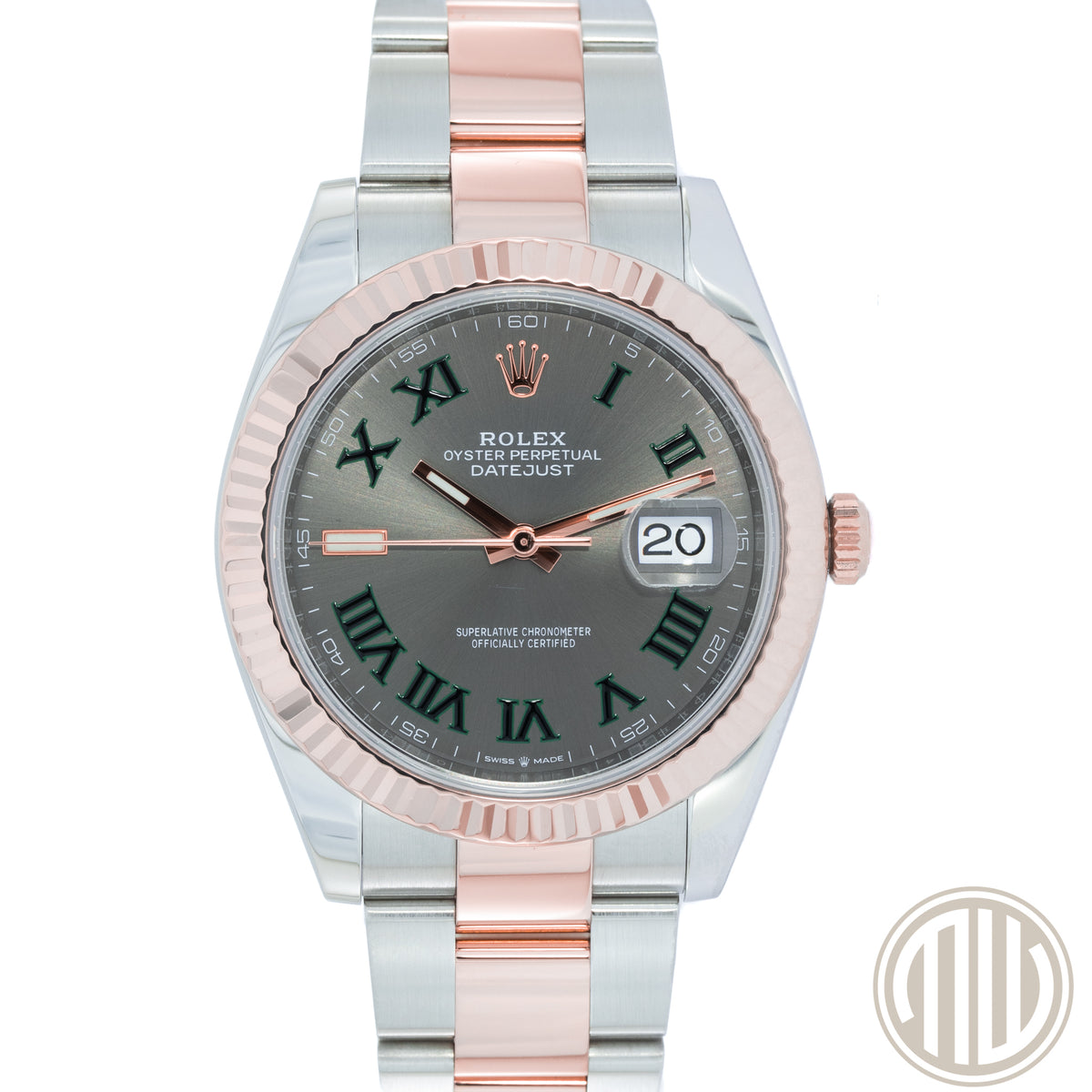 Rolex Datejust 41 Bicolor | Lc100 | Wimbledon Dial | Box and Papers | 2020 | 126331