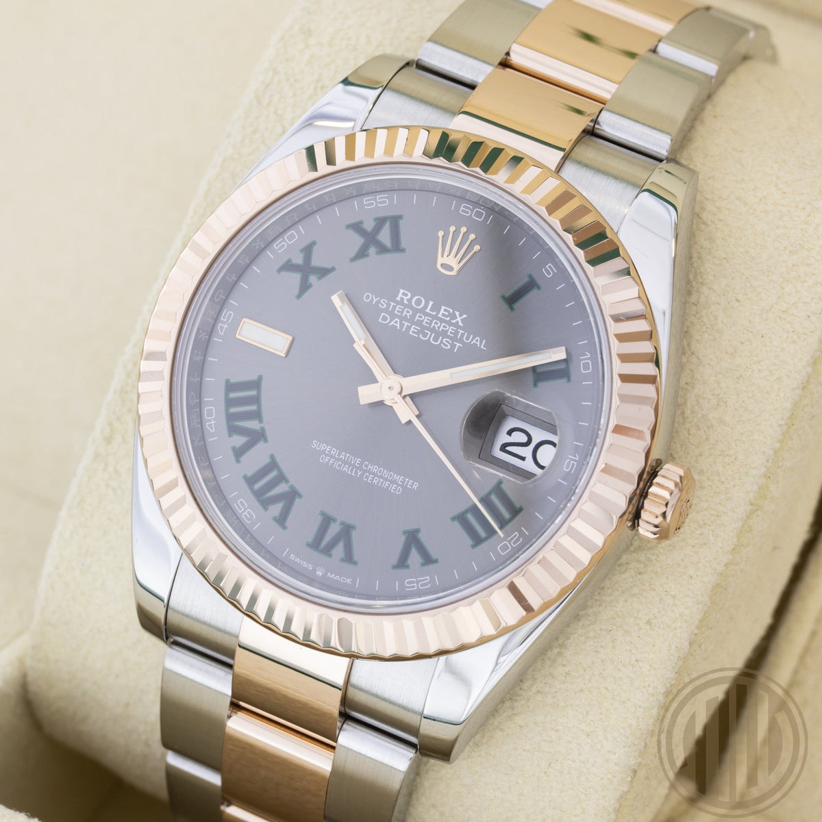 Rolex Datejust 41 Bicolor | Lc100 | Wimbledon Dial | Box and Papers | 2020 | 126331