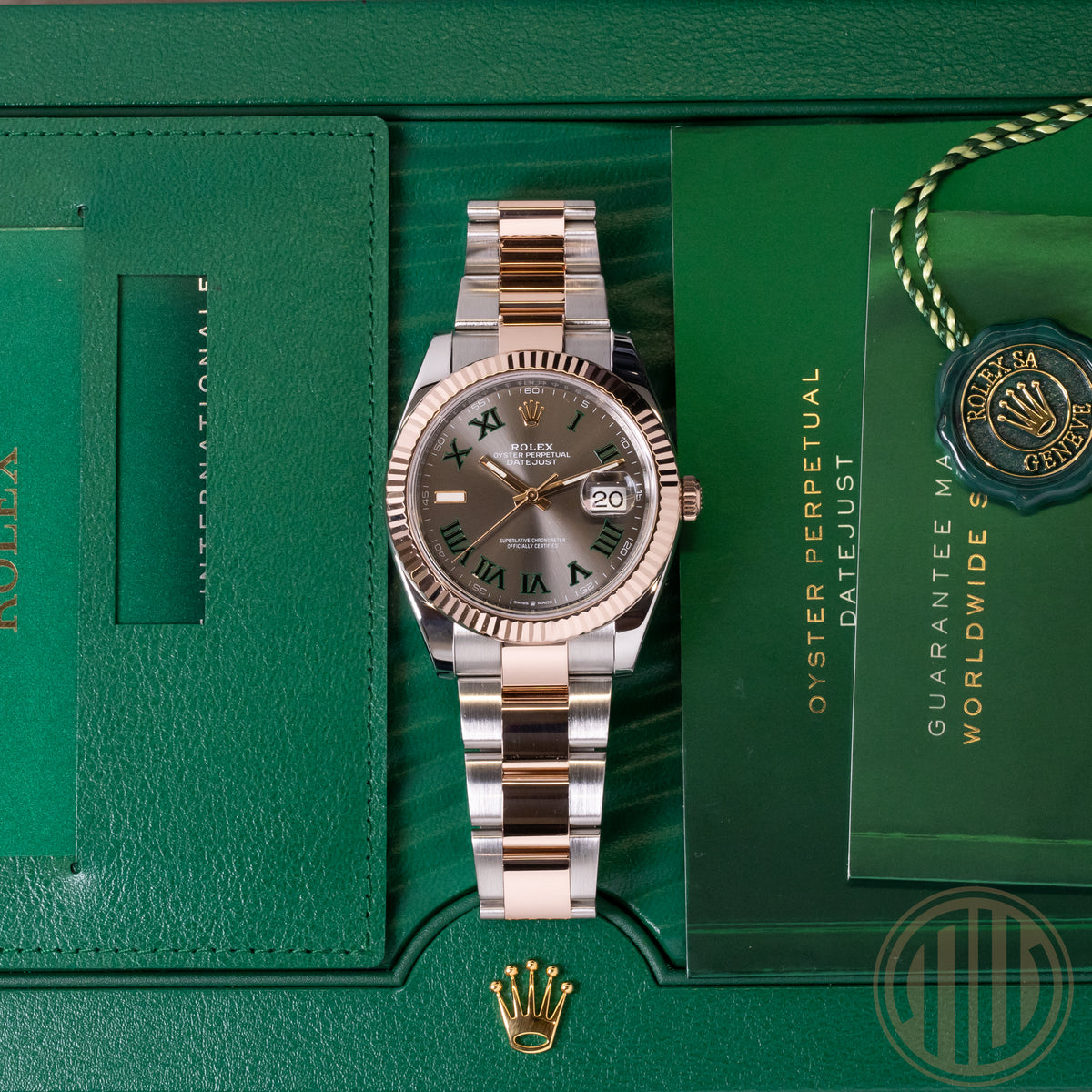 Rolex Datejust 41 Bicolor | Lc100 | Wimbledon Dial | Box and Papers | 2020 | 126331