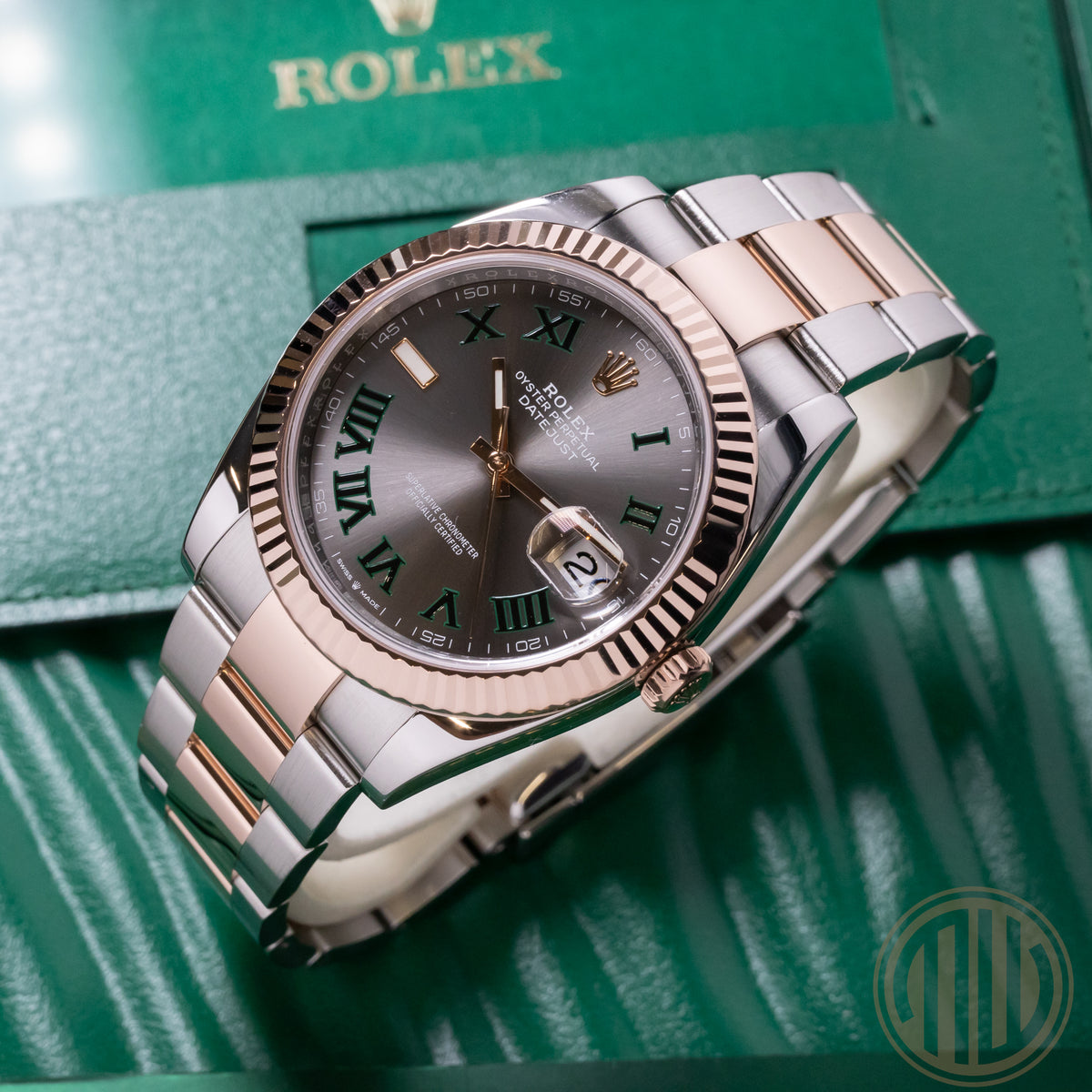 Rolex Datejust 41 Bicolor | Lc100 | Wimbledon Dial | Box and Papers | 2020 | 126331