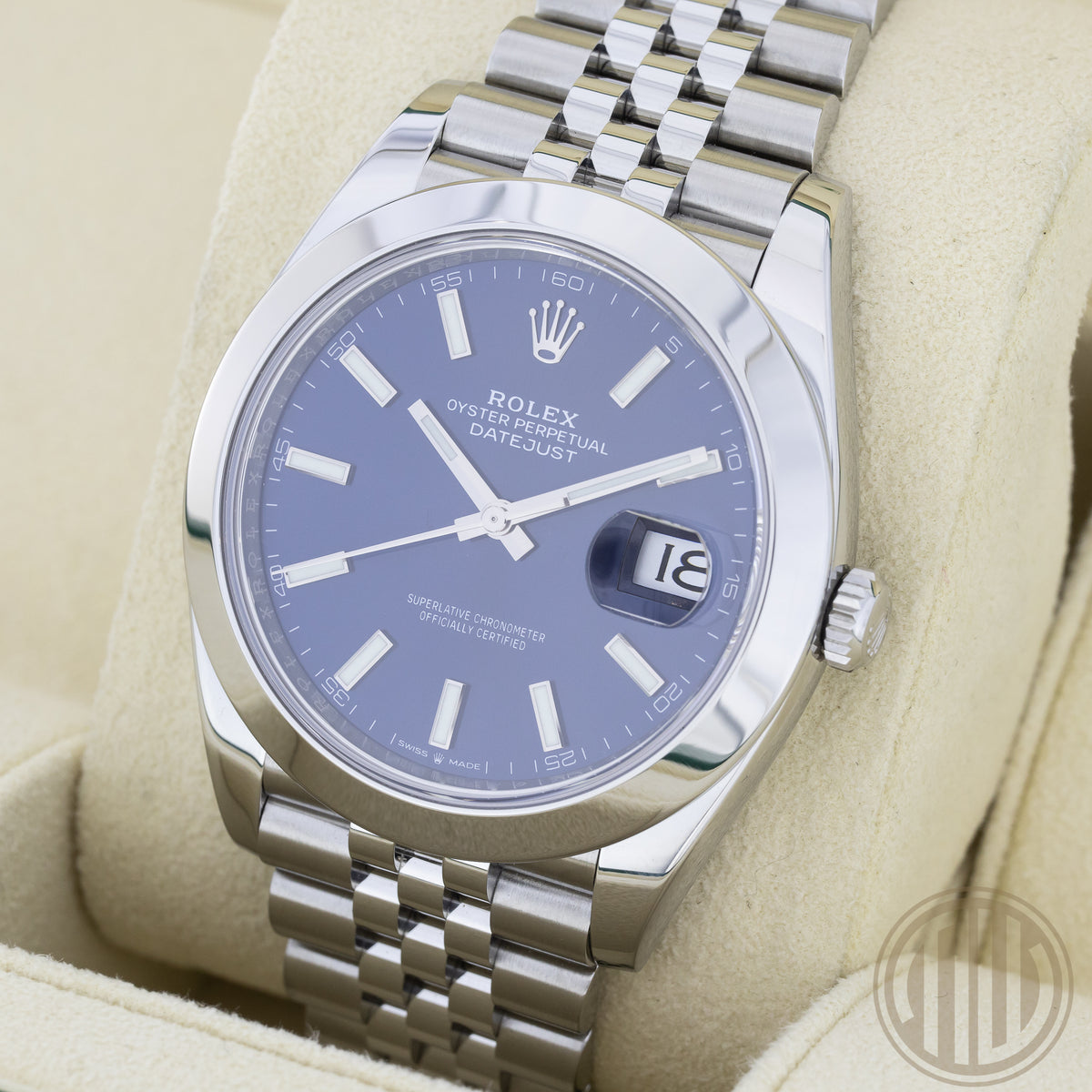 Rolex Datejust 41 Lc100 | Blue Dial | Orig. Invoice | Box and Papers | 2021 | Ref: 126300