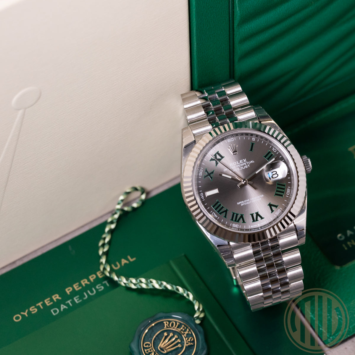 Rolex Datejust 41 Wimbledon | New | Unworn | Full-Sticker | Box and Papers | 2021 | 126334