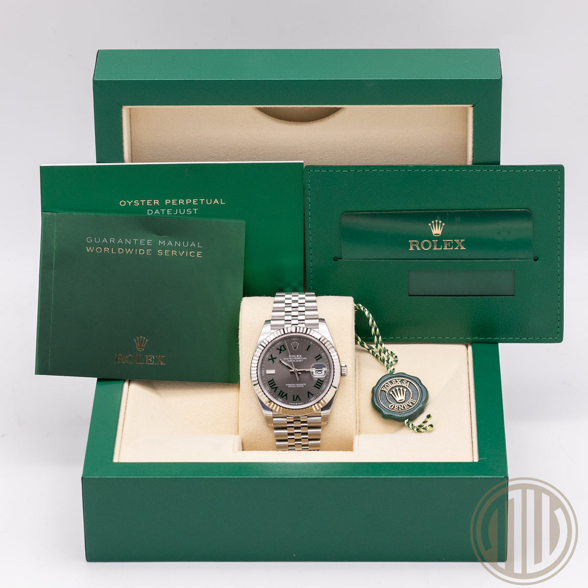 Rolex Datejust 41 Wimbledon | New | Unworn | Full-Sticker | Box and Papers | 2021 | 126334