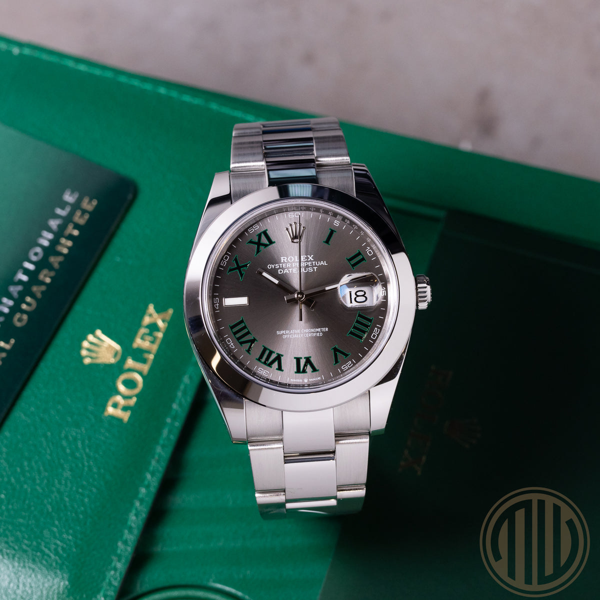 Rolex Datejust 41 Wimbledon | Oyster | Stainless-Steel | Box and Papers | 2020