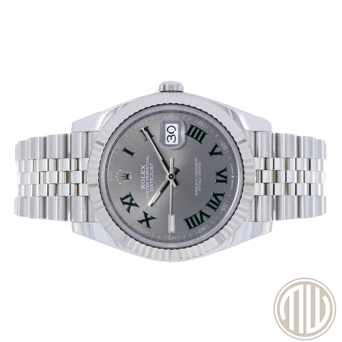 Rolex Datejust 41 Whitegold Bezel | Wimbledon | Jubillee Bracelet | Box and Papers | 2024
