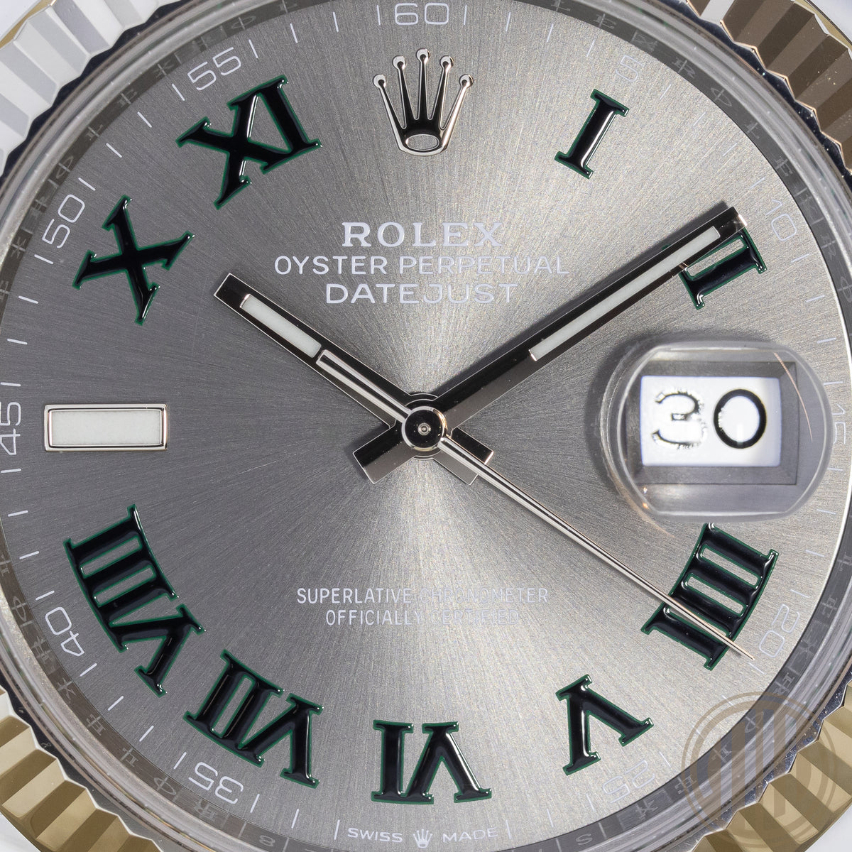 Rolex Datejust 41 Whitegold Bezel | Wimbledon | Jubillee Bracelet | Box and Papers | 2024