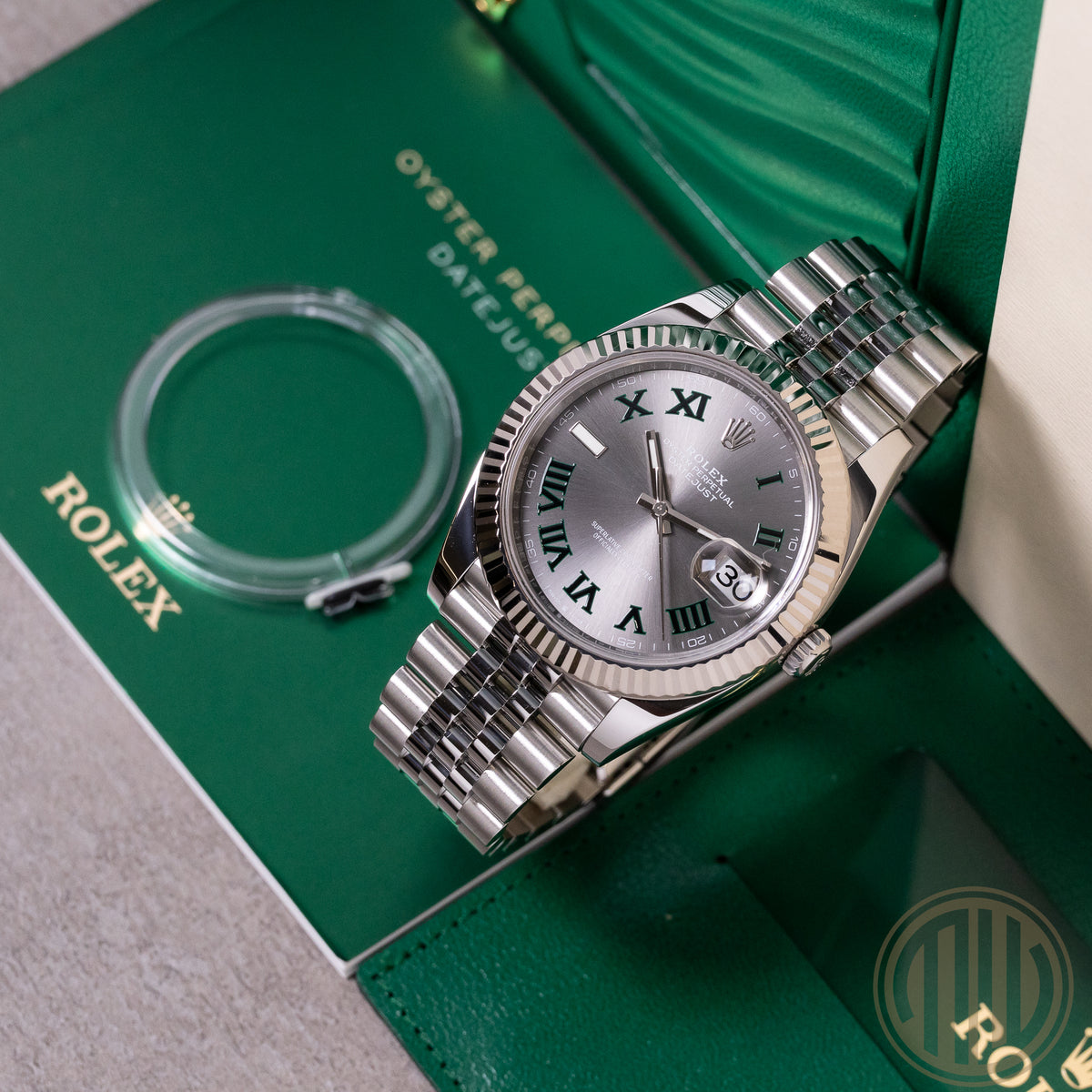 Rolex Datejust 41 Whitegold Bezel | Wimbledon | Jubillee Bracelet | Box and Papers | 2024